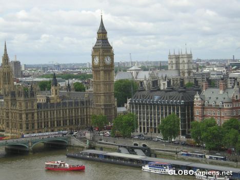 Postcard Parliament and Big Ben 2