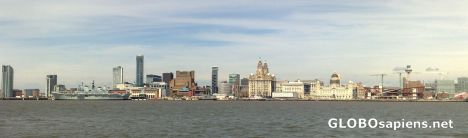 Postcard Liverpool waterfront