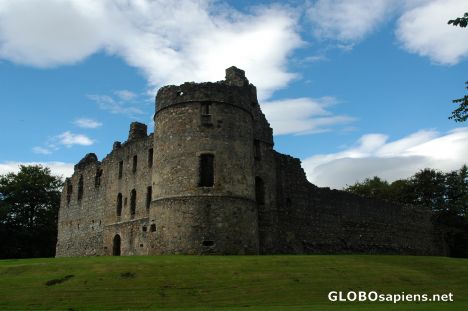 Postcard Balvenie Castle, Dufftown, Scotland.