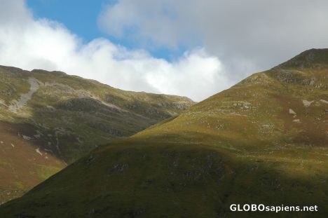 Postcard Road to Kyle Of Lochalsh, Scotland.