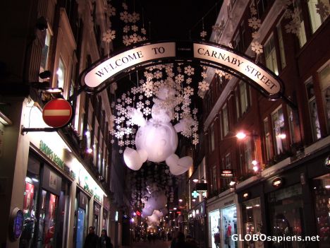 Postcard Christmas Lights  2008 - Carnaby Street 1