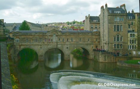 Postcard Pulteney Bridge, view from the south side