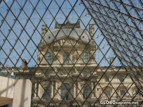 Postcard Inside Louvre Paris