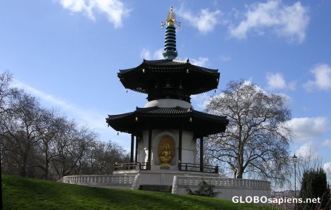 Postcard Peace Pagoda in London