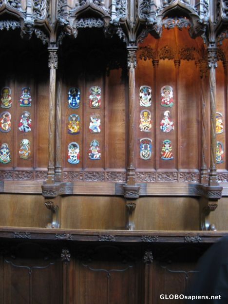 Postcard Coats of Arms in the Thistle Chapel