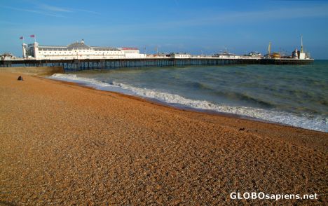 Postcard Brighton (GB) - the full length of the pier