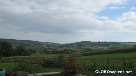 Postcard View of East Devon from Kilmington