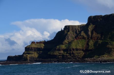 Postcard Giant's Causeway - the cliff