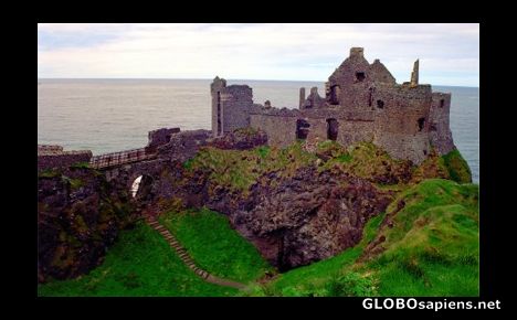 Postcard Dunluce Castle, Northern Ireland