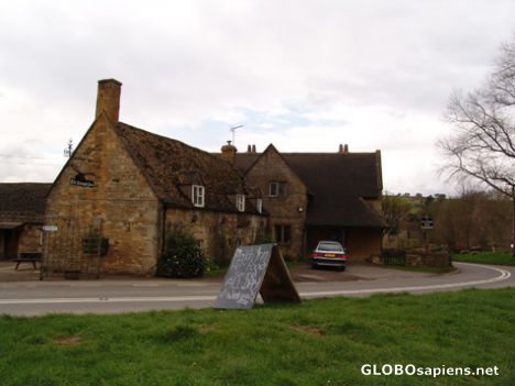 Postcard The Plough Inn, Ford, Gloucestershire