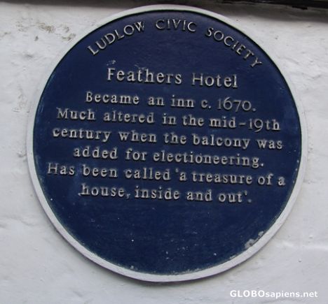 Postcard Feathers Blue Plaque History 1