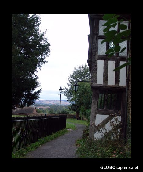 Postcard View from Ludlow Churchyard