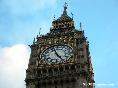 Postcard Big Ben clock Tower.