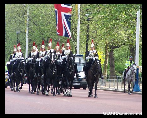 Postcard Parade going to Buckingham Palace