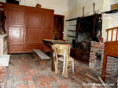 Postcard Calke Abbey interior unchanged since 1880