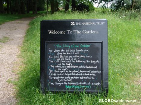 Postcard Rudyard Kiplings Poem - The Glory of the Garden