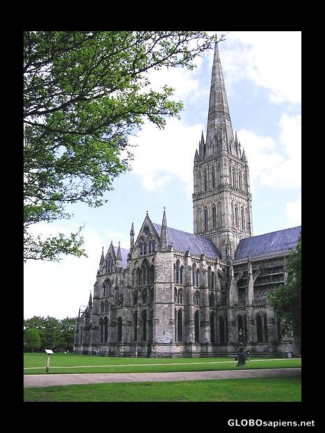 Postcard Salisbury Cathedral, Central England