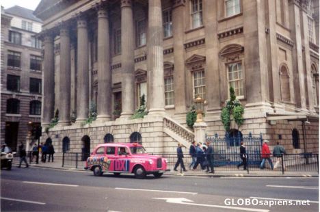 Postcard Pink Cabs