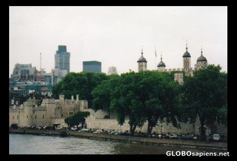 Postcard River Thames & Tower of London