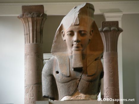 Postcard Egyptian sculpture.