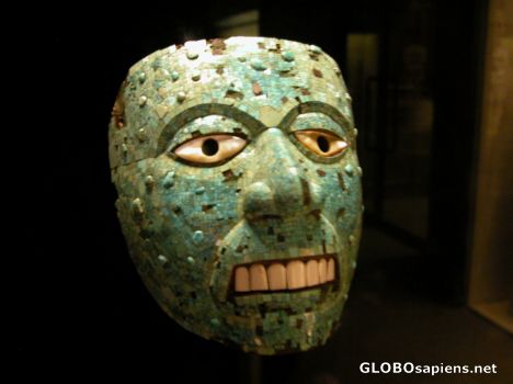 Postcard Aztec mask.