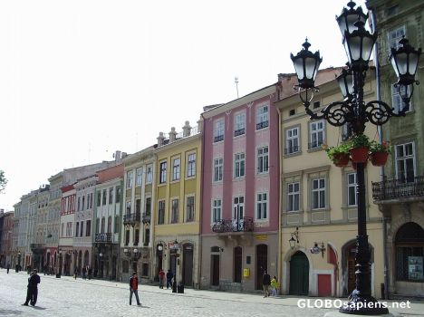 Postcard Lviv market square