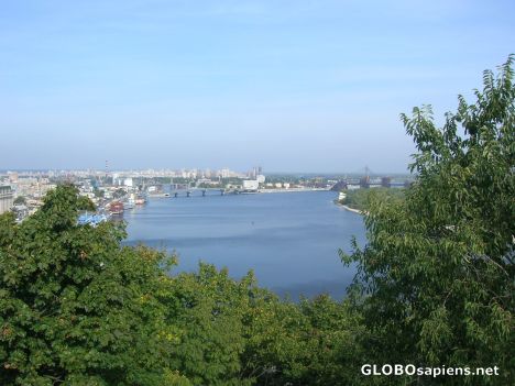 Postcard View of the Dnieper River