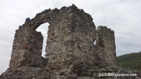 Postcard Ruin of 14th century castle
