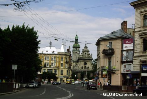 Postcard Old Town in Lviv