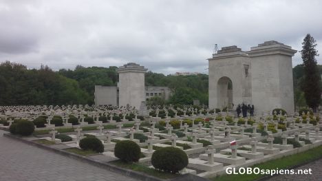 Postcard Polish war graves...