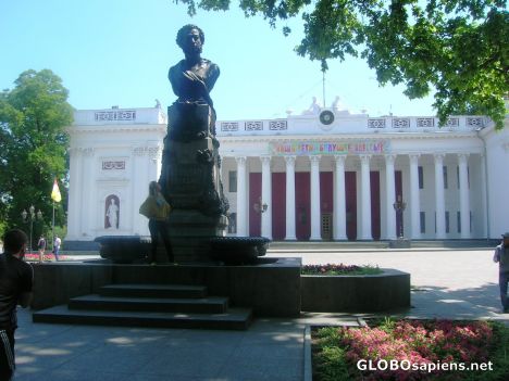 Postcard Pushkin in Odessa