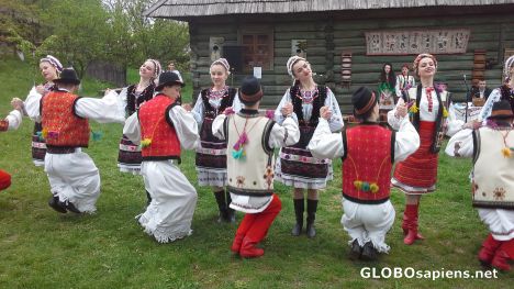 Postcard Ukrainian folk dances