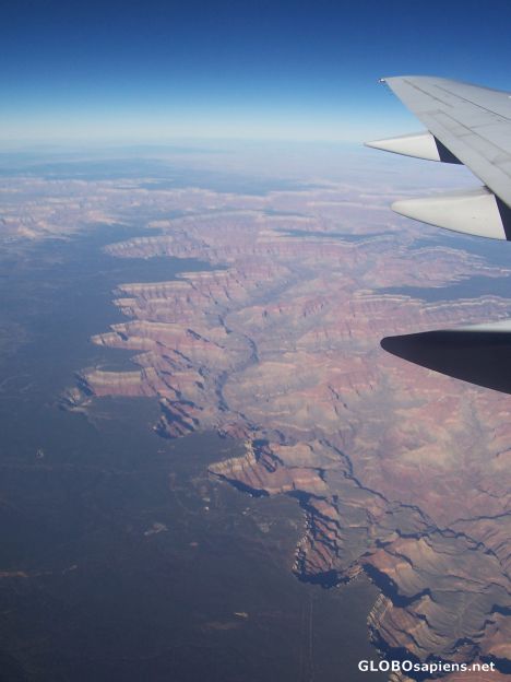 Postcard Flying over the Grand Canyon
