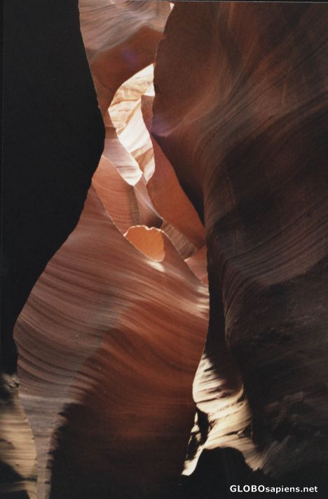 Postcard Lower antelope canyon