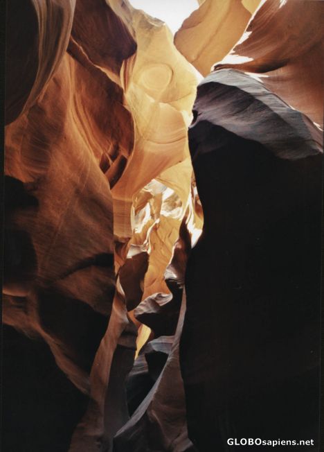 Postcard Lower antelope canyon