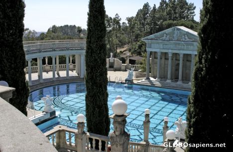 Postcard Hearst Castle - Outdoor swimming-pool