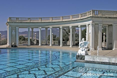 Postcard Hearst Castle: Outdoor swimming-pool