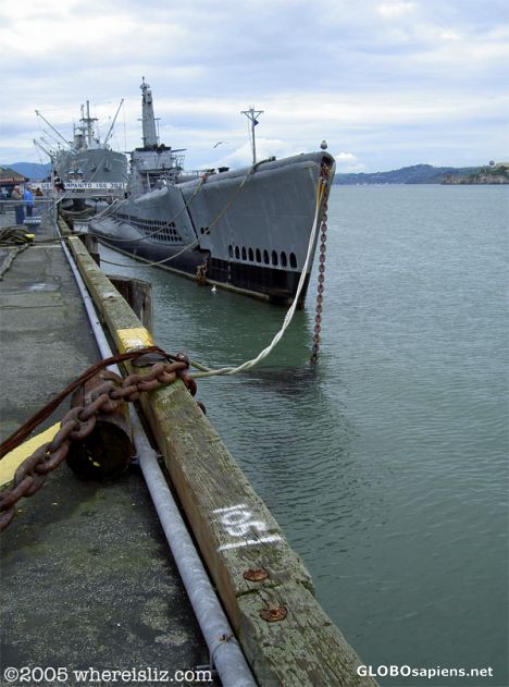 Postcard Warships, Fisherman's Wharf, San Francisco