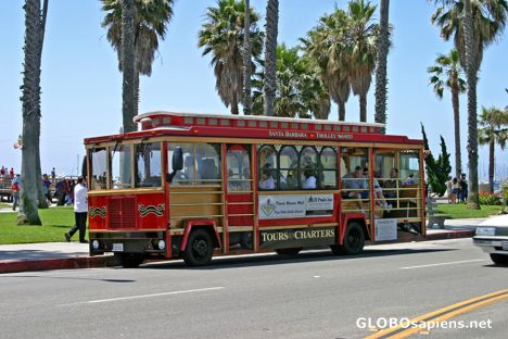 Postcard Santa Barbara: Sightseeing trolley