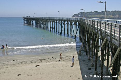 Postcard San Simeon Pier - California