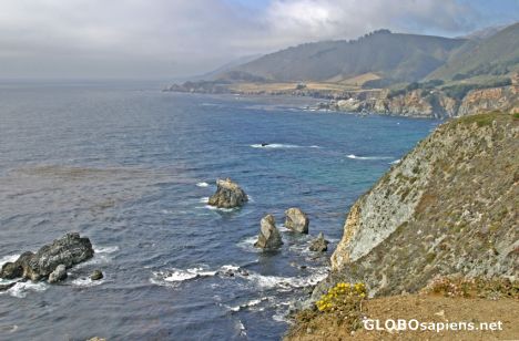 Postcard Monterey: Magnificent California rocky coastline