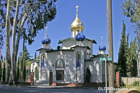 Postcard San Francisco: El Camino Real - Orthodox church