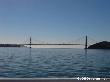 Postcard Golden Gate, incl. the bridge