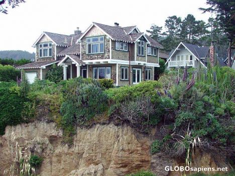 Postcard Houses over the cliff