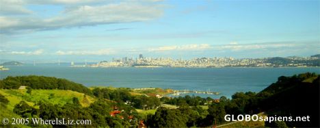Postcard Sausalito's View of San Francisco, California