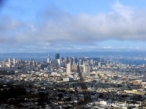 Postcard San Francisco skyline