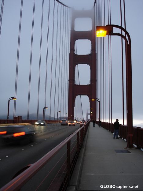 Postcard on the Golden Gate Bridge