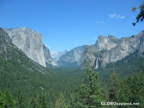 Postcard Entering Yosemite Valley