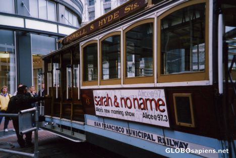 Postcard Turning Cable Cars