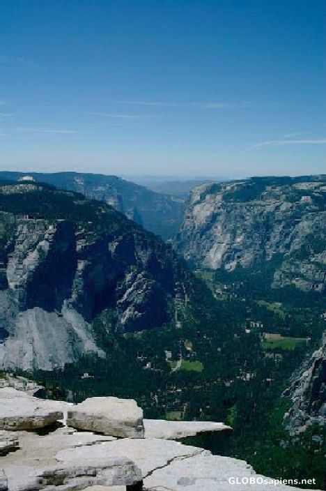 Postcard View from the Top of Half Dome